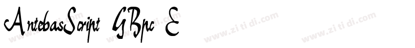 AntebasScript GBpc E字体转换
